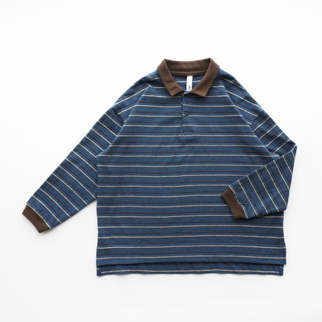 vintage border polo[MT121-2002a]/ mounten(マウンテン)