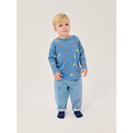 長袖Ｔシャツ Mush Monster Duo all over T-shirt(18M/24M)/ bobochoses(ボボショーズ)
