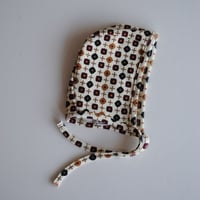 geometric pattern bonnet [pal0571] アイボリー/ &pal(アンドパル)