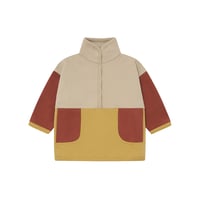 スウェットジャケット Colour Block Sweater (19CBKSW)/organiczoo(ｵｰｶﾞﾆｯｸｽﾞｰ)