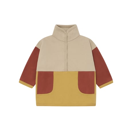 スウェットジャケット Colour Block Sweater (19CBKSW)/organiczoo(ｵｰｶﾞﾆｯｸｽﾞｰ)