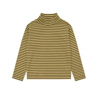 タートルネックT Chicory Stripes Turtle Neck Top(19CSTNT)/organiczoo(ｵｰｶﾞﾆｯｸｽﾞｰ)