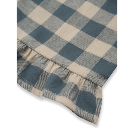 キュロット Fog Blue Gingham Frill Culottes(19FGHFC) /organiczoo(ｵｰｶﾞﾆｯｸｽﾞｰ)