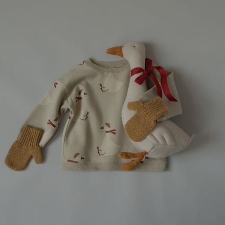 スウェット Christmas Goose Sweatshirt(GOOSEBSOZ)/organiczoo(ｵｰｶﾞﾆｯｸｽﾞｰ)
