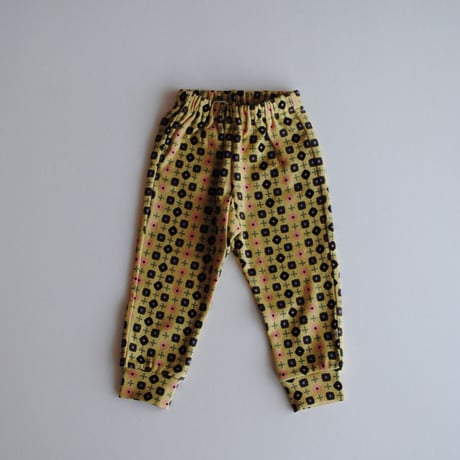 geometric pattern pants [pal0567] イエロー/ &pal(アンドパル)