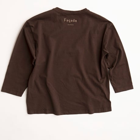 長袖Tシャツ Wide LS Tee COFFEE/Façade(ファサード)