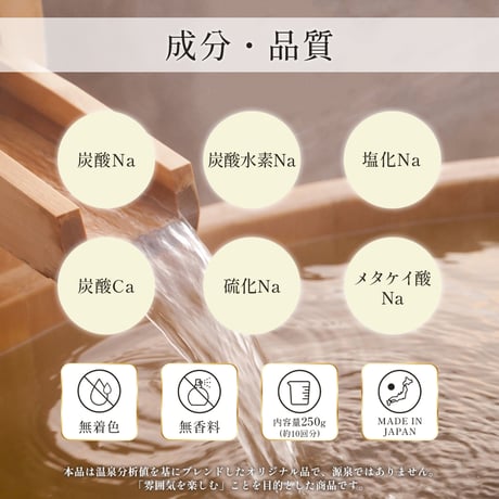 温泉の素　俵山（たわらやま）温泉の湯　復刻版（10回分おまとめパック）【送料無料】硫黄の香り