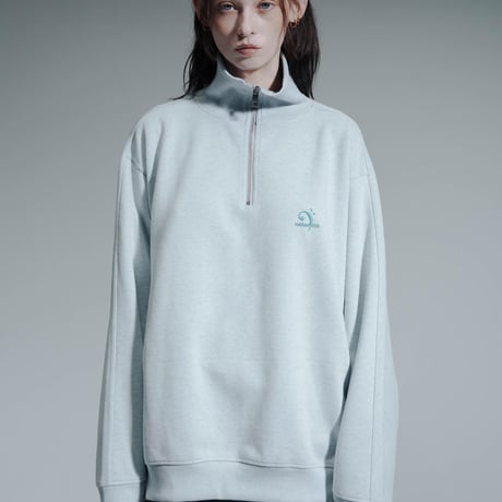 Essential Logo Half Zip Sweat - ブルー