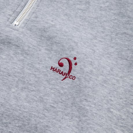 Essential Logo Half Zip Sweat - グレー
