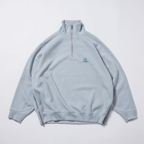 Essential Logo Half Zip Sweat - ブルー