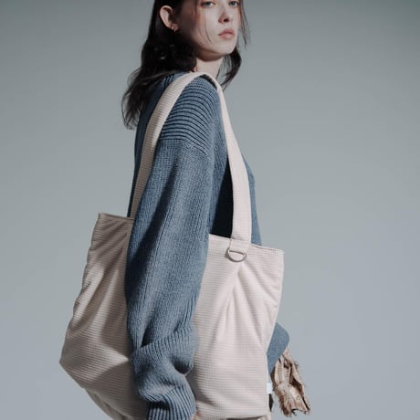 Corduroy Tote Bag - ネイビー