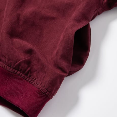 Bicolor Faux Nubuck Blouson - ブルー×ボルドー