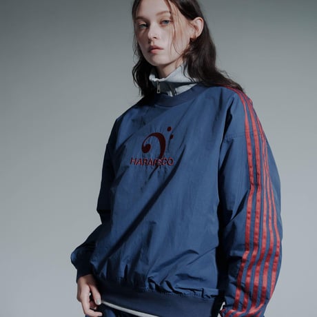 Staff Line Track Pullover - ボルドー