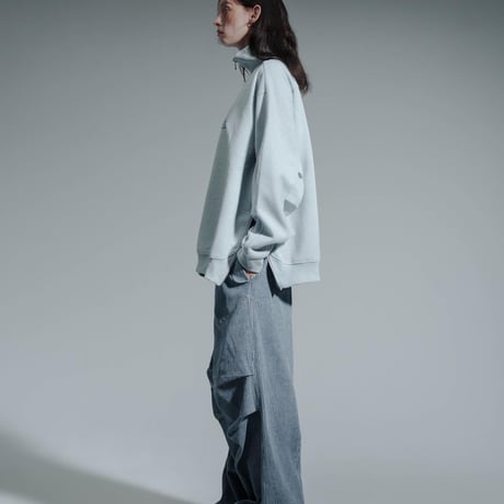 Essential Logo Half Zip Sweat - ブルー