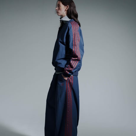 Staff Line Track Pullover - ボルドー