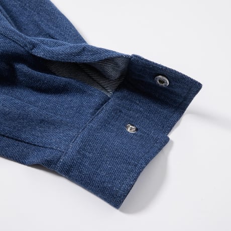 Faux Nubuck Collar Denim Blouson