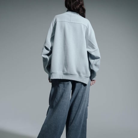 Essential Logo Half Zip Sweat - ブルー