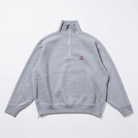 Essential Logo Half Zip Sweat - グレー