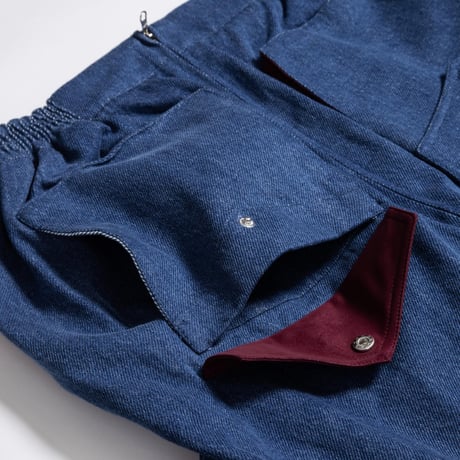 Faux Nubuck Collar Denim Blouson