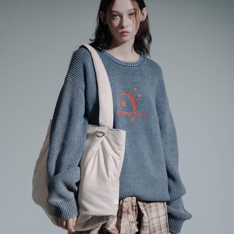 Corduroy Tote Bag - ネイビー