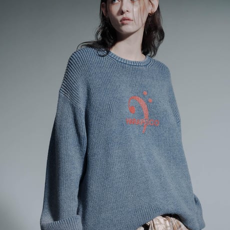 Vintage Wash Knit - ネイビー