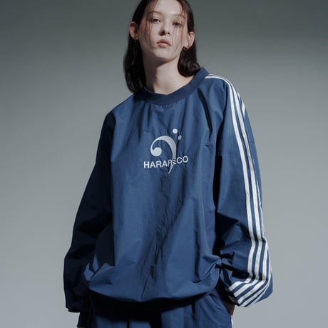 Staff Line Track Pullover - ホワイト