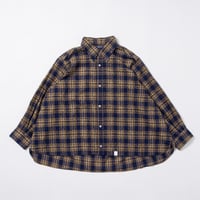 Frayed Check Shirts - オレンジ