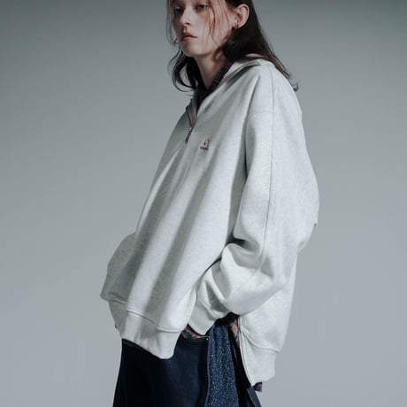Essential Logo Half Zip Sweat - ホワイト