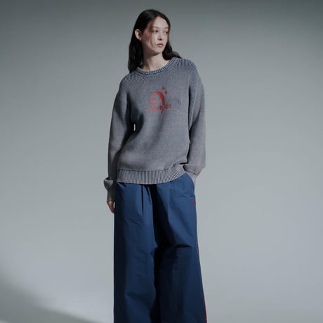 Vintage Wash Knit - サビブルー