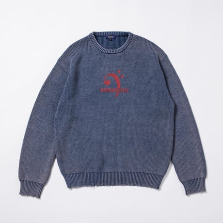 Vintage Wash Knit - ネイビー