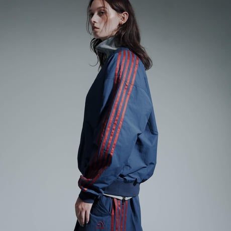 Staff Line Track Pullover - ボルドー