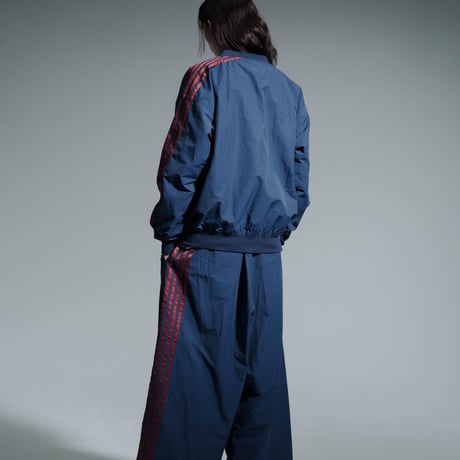 Staff Line Track Pullover - ボルドー