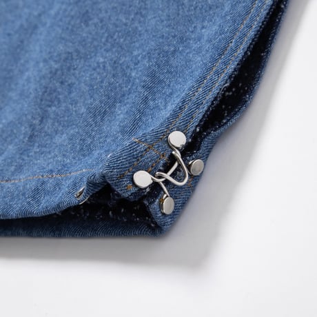 Hem Hook Denim Pants - ブルー