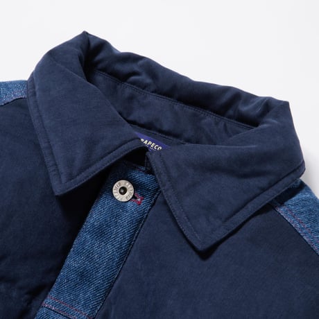Faux Nubuck Down Jacket - ブルー