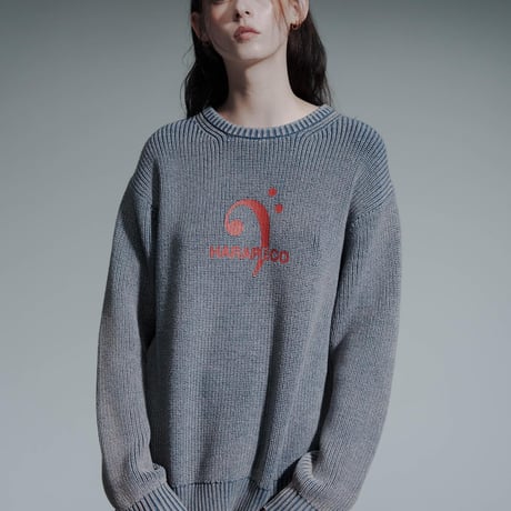 Vintage Wash Knit - サビブルー