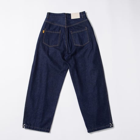Hem Hook Denim Pants - ネイビー