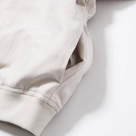 Bicolor Faux Nubuck Blouson - ブルー×アイボリー