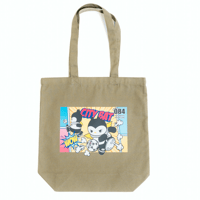 アメコミ柄Batty トートバッグ（カーキ）