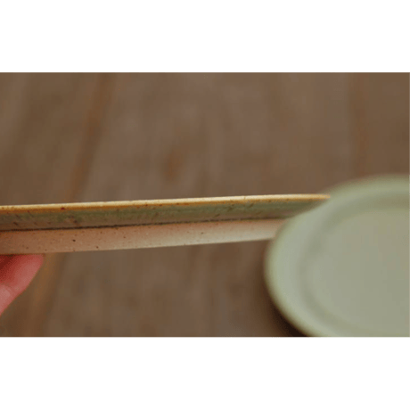【岩山陽平】 リム皿  （marble green）