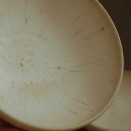 【岩山陽平】 浅鉢  （marble white）