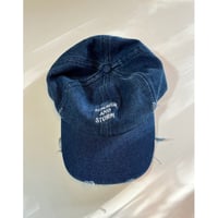 SUMMER & STORM DAD CAP DISTRESSED DENIM