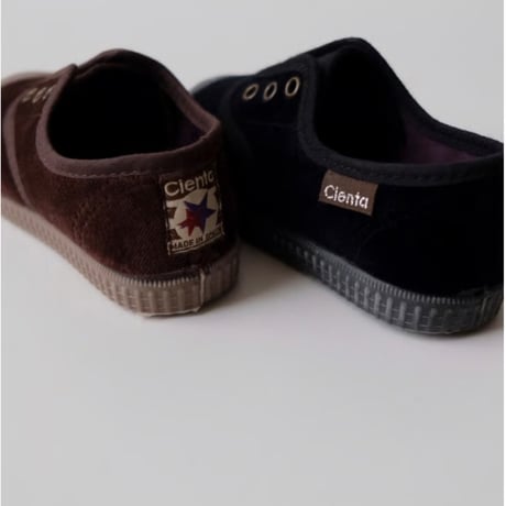 <ご予約>Cienta VELOUR DECK SHOES brown / velour 955A(25(15cm)～37(23cm))