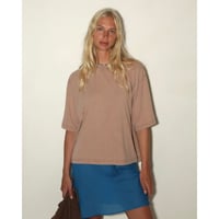 SUMMER & STORM WOMENS BOXY TEE NUDE