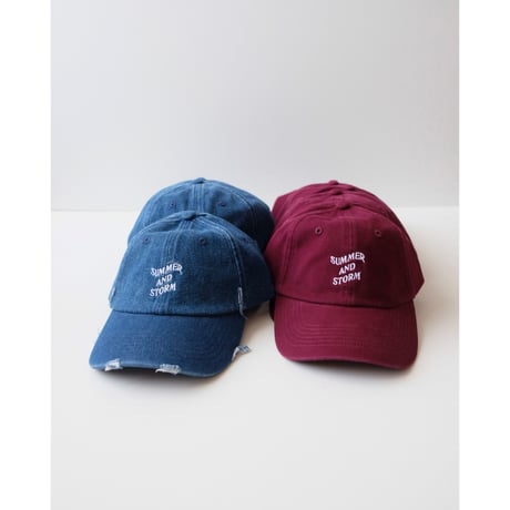 SUMMER & STORM DAD CAP DISTRESSED DENIM