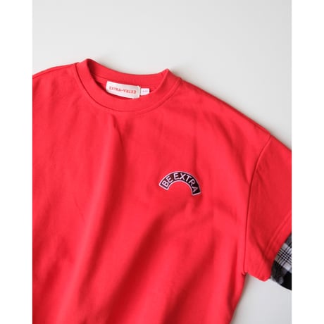 EXTRA-EXTRA LAYERED FLANNEL CREW - RED(4-5Y,6-7Y,8-9Y,10-11Y,12-13Y)