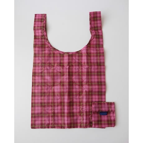 BAGGU Standard Baggu - Azalea Pink Tartan