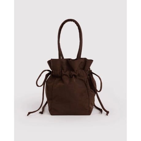 BAGGU Nylon Drawstring Bag Coffee