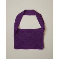 Nananita FOUNTAIN CROCHET BAG - PLUM