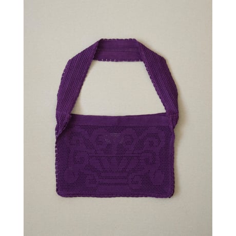 Nananita FOUNTAIN CROCHET BAG - PLUM