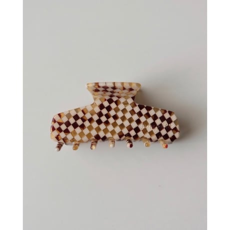 Buttermilk Kiana Claw Clip in Brown Butter